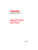 Toshiba PA3906U-1C1R Camileo Air10 + 4GB SD Card Owner's manual