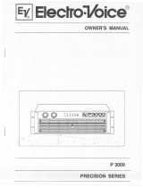 Electro-Voice P3000 User manual