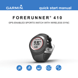 Garmin Forerunner® 410 Quick start guide
