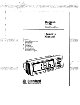 Standard Horizon SL30 Owner's manual