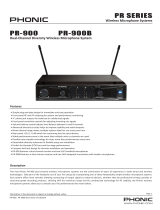 Phonic PR-900M User manual