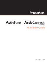 promethean ActivPanel 4 Installation guide