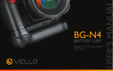 Vello BG-N4 BG-N4 Battery Grip User Manual