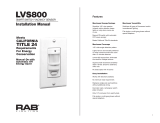 RAB Lighting LVS800I/120 Operating instructions