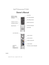 Dell Dimension C521 Owner's manual