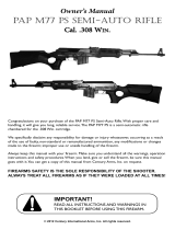 Century PAP M77 PS Semi-Auto Rifle Owner's manual