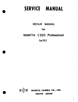 Mamiya C220 Professional User manual