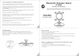 Sharper Image Bluetooth Speaker Stand for Tablets Owner's manual