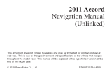 Honda 2011 Accord Owner's manual