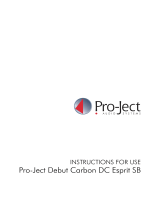 Pro-Ject Debut Carbon Esprit SB (DC) User manual