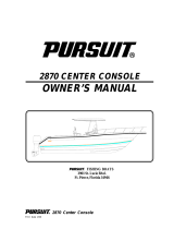 PURSUIT 2870 WALKAROUND Owner's manual