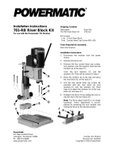 Powermatic 701-RB:2" Riser Block for PM701 Mortiser User manual