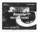 Hasbro Jeopardy Remote Operating instructions