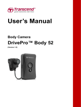 Transcend DrivePro Body 52 Owner's manual