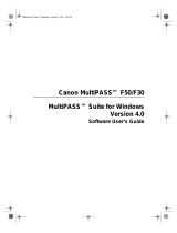 Canon MultiPASS F30 User guide