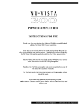 Musical Fidelity Nu-Vista 300 Power Amplifier User manual