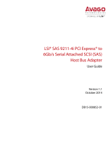 LSI SAS 9211-4i PCI Express to 6Gb/s Serial Attached SCSI (SAS) Host Bus Adapter User guide