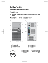 Dell OptiPlex 9020 Quick start guide