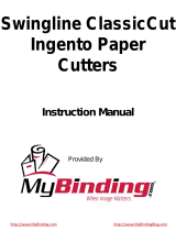 MyBinding GBC Swingline Ingento User manual