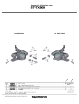 Shimano ST-TX800 Exploded View