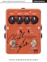 EBS Billy Sheehan Signature Deluxe User manual