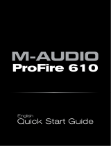 M-Audio Profire 610 Quick start guide