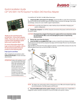 LSI SAS 9201-16i PCI Express to 6Gb/s SAS Host Bus Adapter Quick Installation Guide