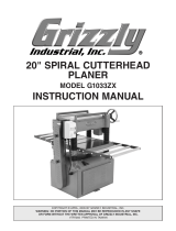 Grizzly G1033ZX Owner's manual