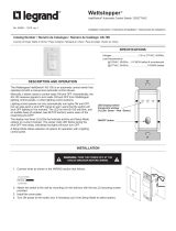wattstopper AS-100 Automatic Control Switch Operating instructions
