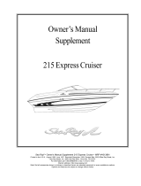 Sea Ray 2001 215 EXPRESS CRUISER Supplement Owner's manual