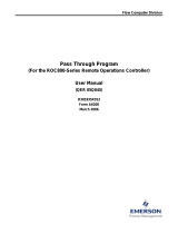 Remote Automation SolutionsPass Through Program (ROC800)