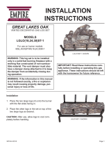 White Mountain Hearth Great Lakes Oak See-Through Log Set (LGLO_ST) User manual