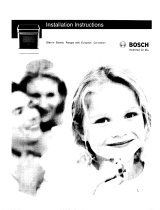 Bosch HEI7052U/02 Installation guide