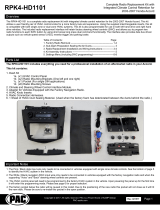PAC RPK4-HD1101 User manual