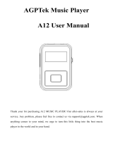 AGPtek A12 MP3 Owner's manual