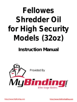 MyBinding Fellowes 3505801 Shredder Oil MSDS User manual