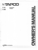 Electro-Voice C-12 & C-8E Owner's manual