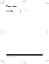Pioneer SBX-300 User manual