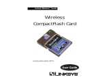 Linksys WCF12 - Wireless-B Network CompactFlash Card User manual