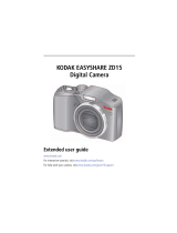 Kodak ZD15 - Easyshare Zoom Digital Camera User guide