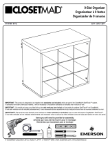 ClosetMaid 9 Slot Organizer Installation guide