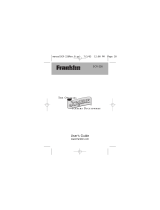 Franklin Franklin SCR-226 User manual