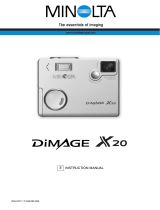 Konica Minolta Dimage X20 User manual