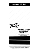 Peavey Dynamic System Controller Series KBX Owner's manual