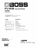 Boss FV-50H/FV-50L Owner's manual