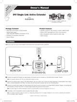 Tripp Lite B120-000-SL DVI Extender Owner's manual