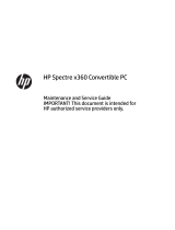 HP Spectre Series User Spectre 15 x360 User guide