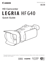 Canon LEGRIA HF G40 User guide