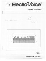 Electro-Voice P2000 Owner's manual