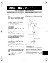 Yamaha NS-C444 Owner's manual